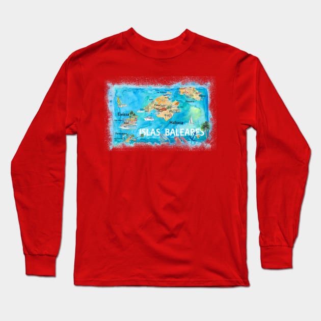 Islas Baleares Long Sleeve T-Shirt by artshop77